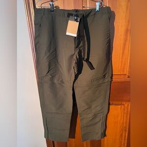 North Face trail pants 38 x 30. Taupe green